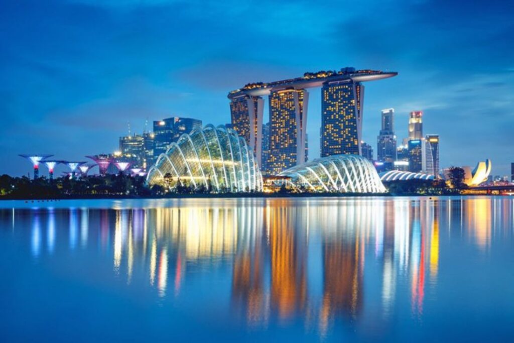Singapore skyline views